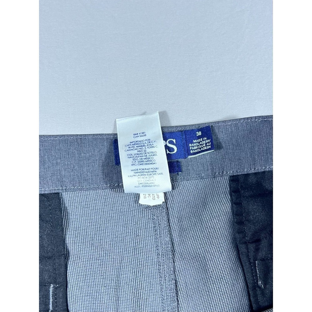 Chaps Mens Stretch Cargo Shorts Gray Performance Golf Flat Front Size 38 - Picture 4 of 11